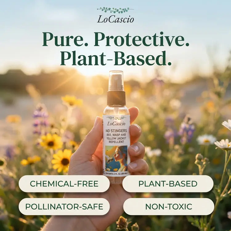 🐝 LoCascio No Stingers – Natural Wasp & Bee Repellent Spray (2 oz Travel Size)