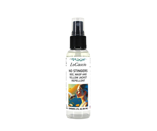 LoCascio- No Stingers- Wasp and Bee Repellent, 2 fl oz, Deet Free, Cruelty Free, Organic
