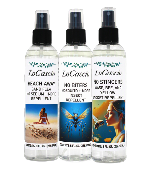 🌿 LoCascio Natural Insect Repellent Variety Pack (3 × 8 oz Bottles)
