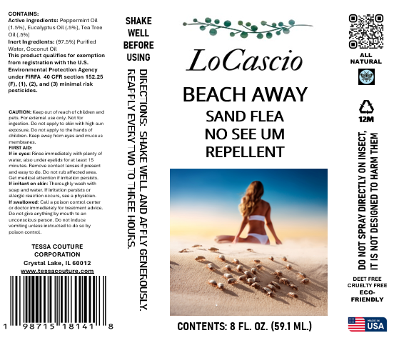 LOCASCIO- Combo Pack 3 Piece Set Each 8 oz.- Wasp & Bee Repellent - Mosquito, Bee, Tick Repellent- And Sand Flea Repellent