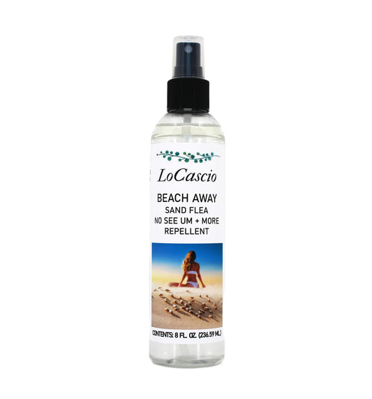 🏖️ LoCascio Beach Away – Natural Sand Flea & No-See-Um Repellent Spray (8 oz)