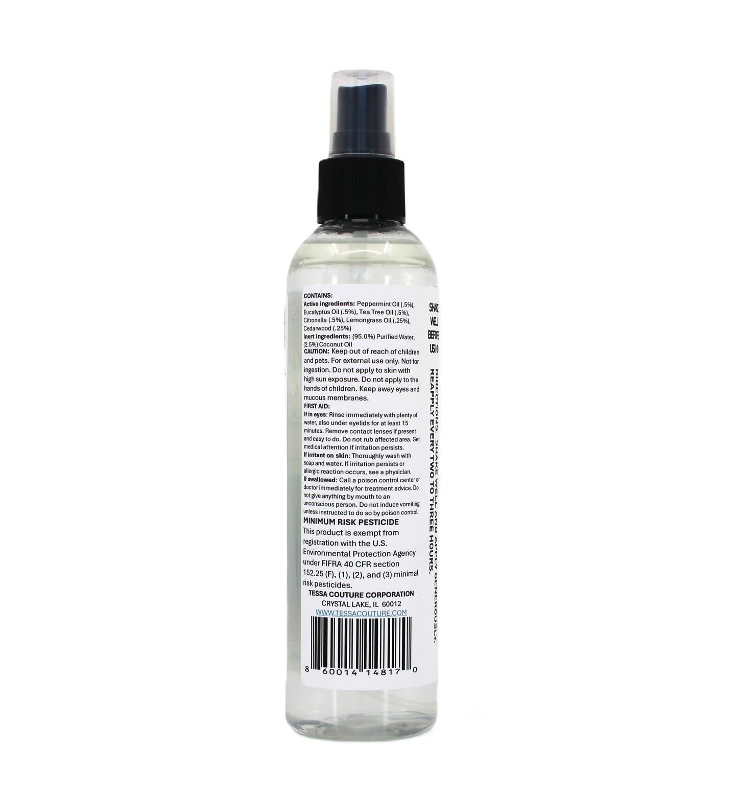 🦟 LoCascio No Biters – Natural Mosquito Repellent (Cedarwood Scent, 8 oz)
