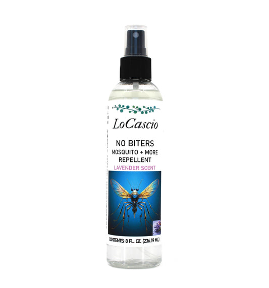 🦟 LoCascio No Biters – Natural Mosquito Repellent (Lavender Scent, 8 oz)
