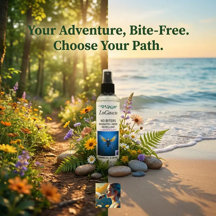 🦟 LoCascio No Biters – Natural Mosquito Repellent (Lavender Scent, 8 oz)
