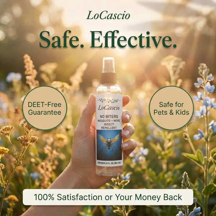 🦟 LoCascio No Biters – Natural Mosquito Repellent Spray (8 oz)